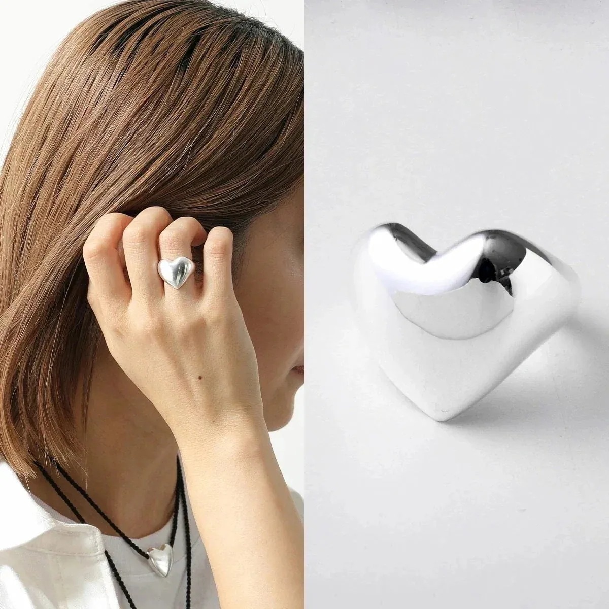 ANNIKA INEZ アニカイネズ リング Bigger Heart Ring R158-SS レディース ハート 指輪 アクセサリー silver925 シ