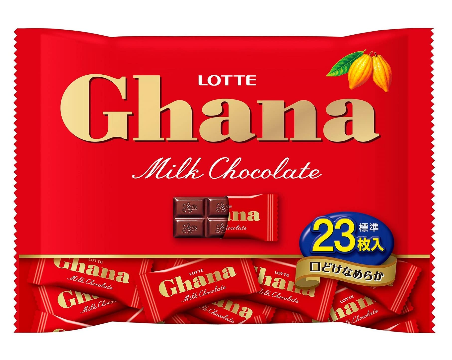 ロッテ ガーナミルク(袋) 92g×18個