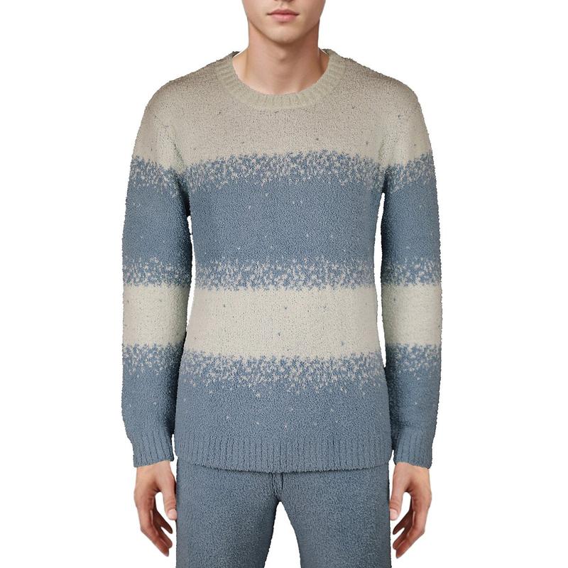 ふわふわで柔らかいタクセル極細糸男性用イージーウェアトップス