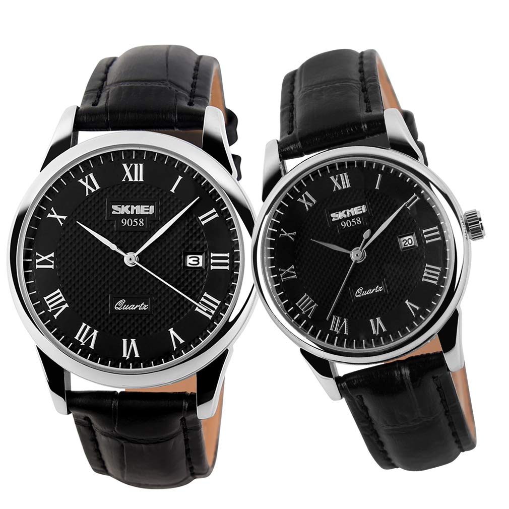 ペア 腕時計 ウォッチ カップル 人気 メンズ レディース ペア 時計セット うで時計 クラシック ブラック 革ベルト 防水 高級 結婚 記念日 プレゼント ペア プレゼント ブランドpair cou