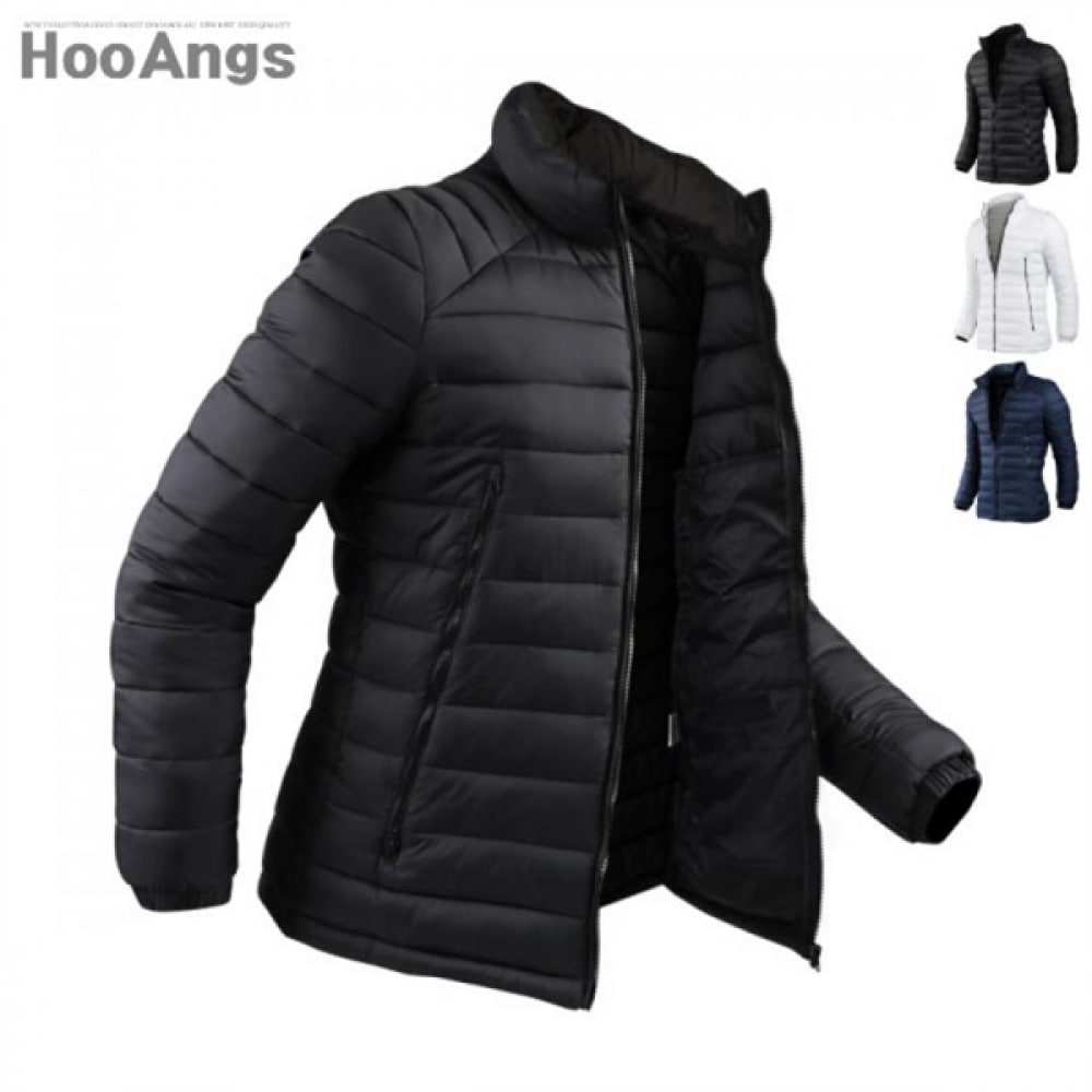 (ジュアンス) ロングファスナーポケット軽量パッド入りジャンパー PWPD1436