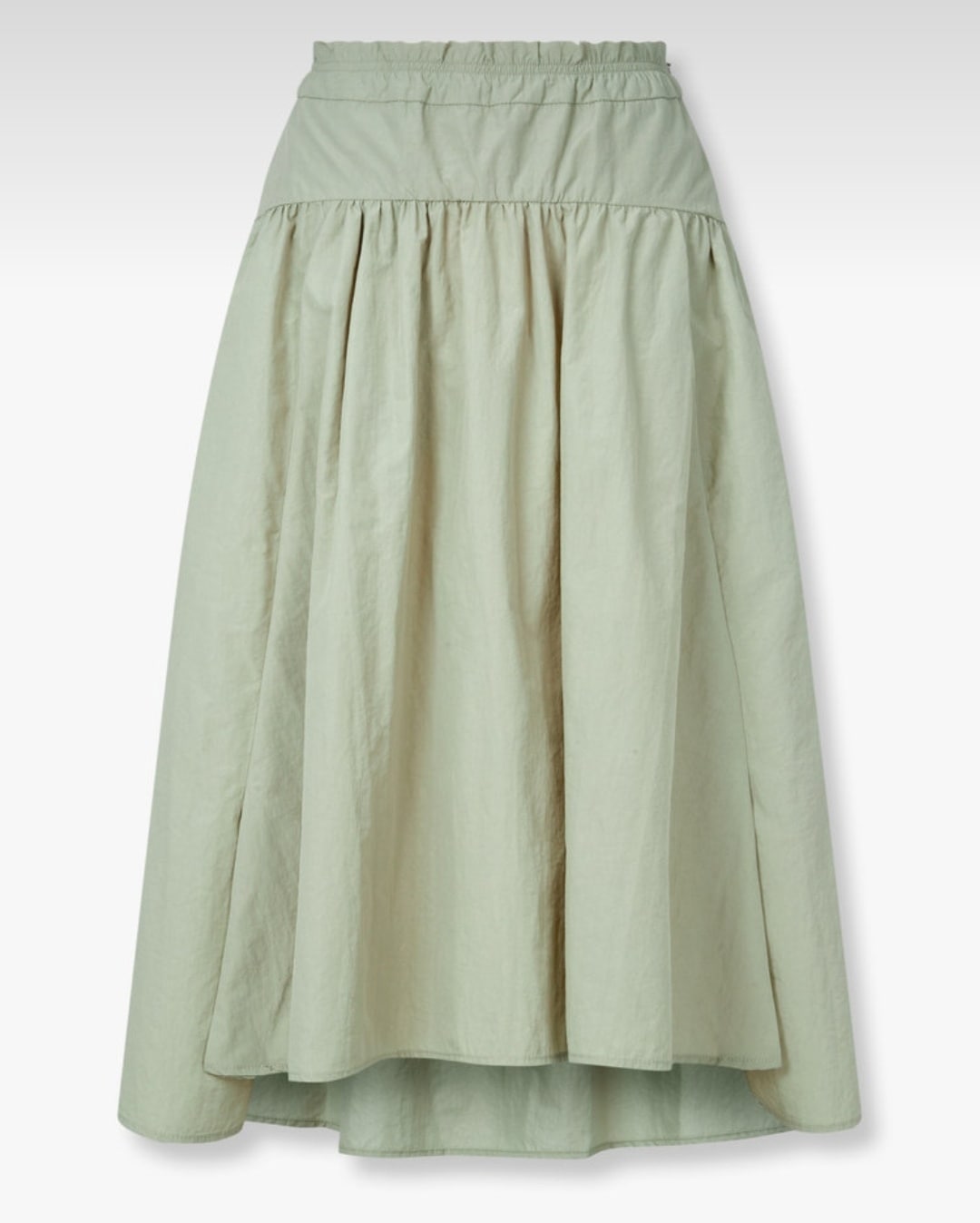 GCUT ナイロン シャーリング フレア スカート