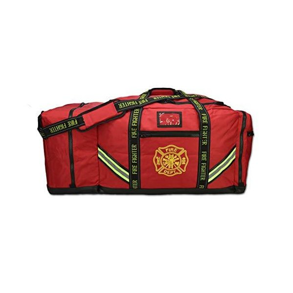 Lightning X Fireman Premium 3XL Firefighter Rescue Step-In Turnout Fire Gear Bag w/Shoulder Strap &
