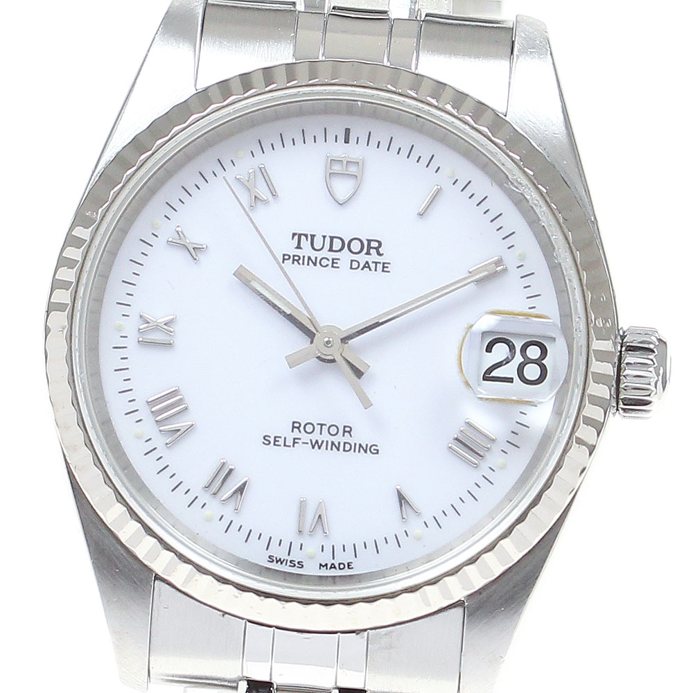 チュードル TUDOR 72034 プリンス デイト WGベゼル 自動巻き ボーイズ _821999【中古】