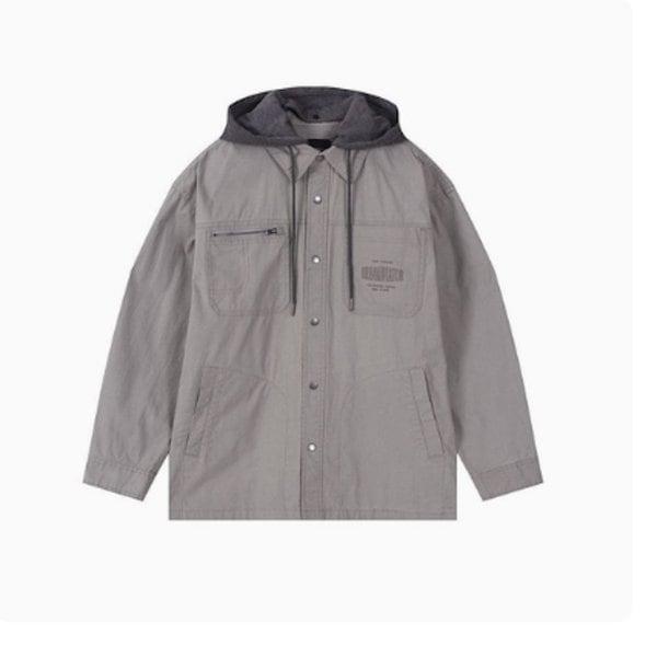 ] 男性顔料フード取り外しシャケット B251SH340P