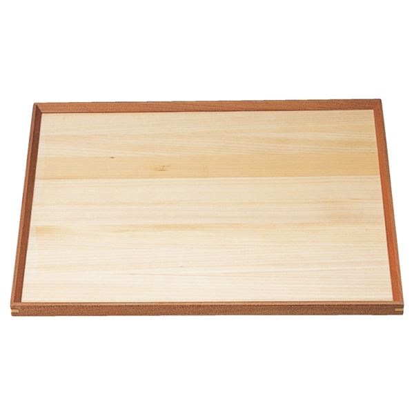 尺3組手白木長手盆 クリヤー仕上げ 木