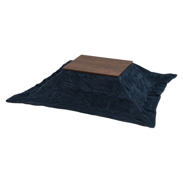 アルテナ7560 + ビケ7560NV こたつ + うす掛け布団 2点セット ダークブラウン/ネイビー メーカー直送