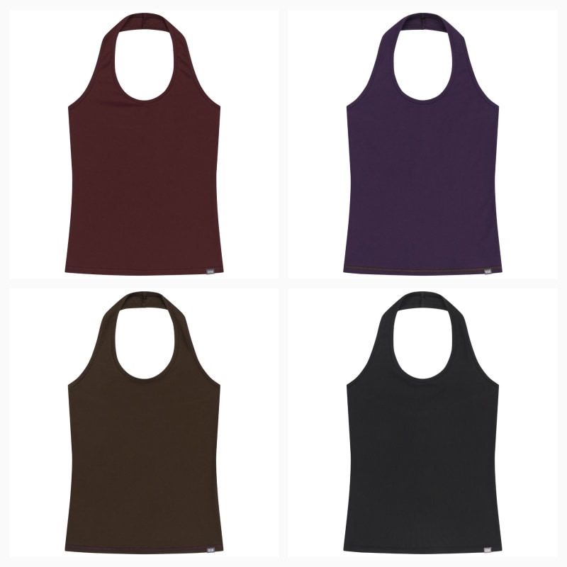 【COYSEIO】26SS 038 HALTER NECK SLEEVELESS : 4COLORS