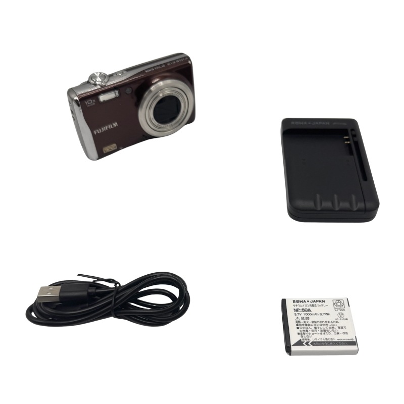 【中古 動作確認済】 FUJIFILM デジタルカメラ FinePix(ファインピックス) F70 EXR ブラウン F FX-F70EXR BW