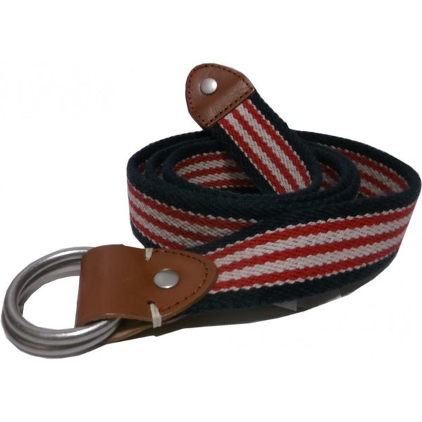 ジェイクルー ストライプ 布ベルト ネイビー J.CREW JC4-012