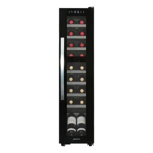 デバイスタイル DCG-C18S-K ツインル-ムワインセラー18本収納 右開き 上下室完全独立2温度制御 ブラック