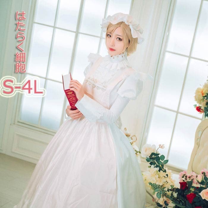 はたらく細胞 マクロファージ 白血球 コスプレ衣装 cosplay 制服 メイド服 ハロウィン クリスマス パーティー アニメ 仮装 学園祭 文化祭 漫遊展