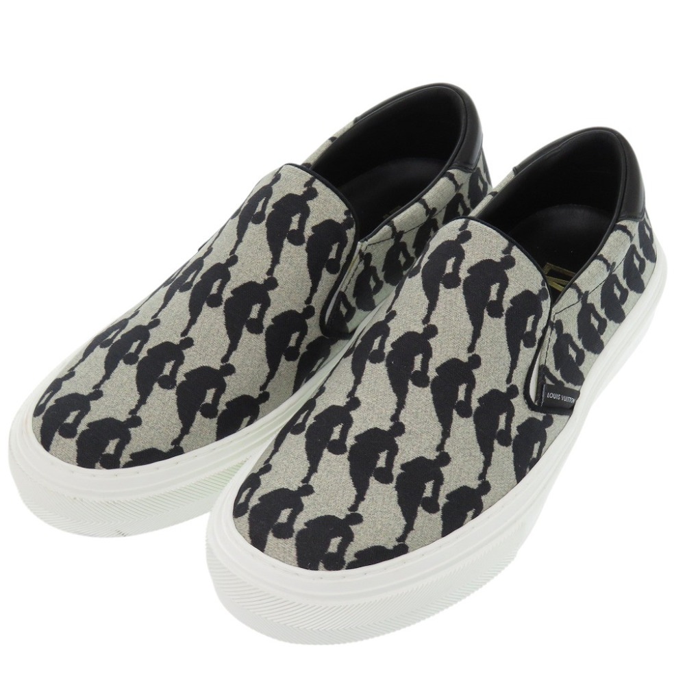 新品同様 NBAコラボ トロカデロ スニーカー キャンバス/レザー グレー LV 1693【中古】 メンズ