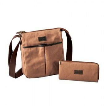 オフィス スリーワークス 日本製柿渋染ショルダーバッグ/財布セット B125-230 5568-021