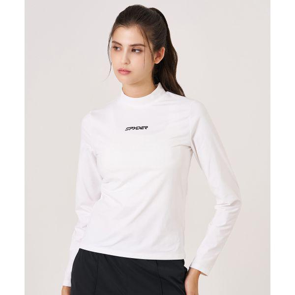 女性スポーツ機能性ベーシックモックネックインナーTシャツSPKFCNRL252WWHT 659833