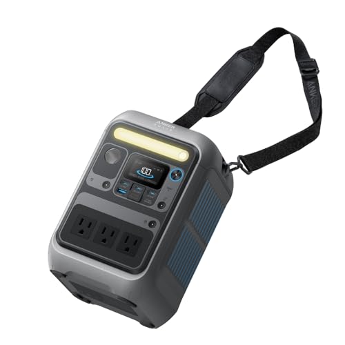 Anker Solix C300 Portable Power Station ポータブル電源 288Wh 小型軽量 1.1時間満充電 高出力AC ストラップ付属 リン酸鉄 蓄電池 ポータブルバッテリ