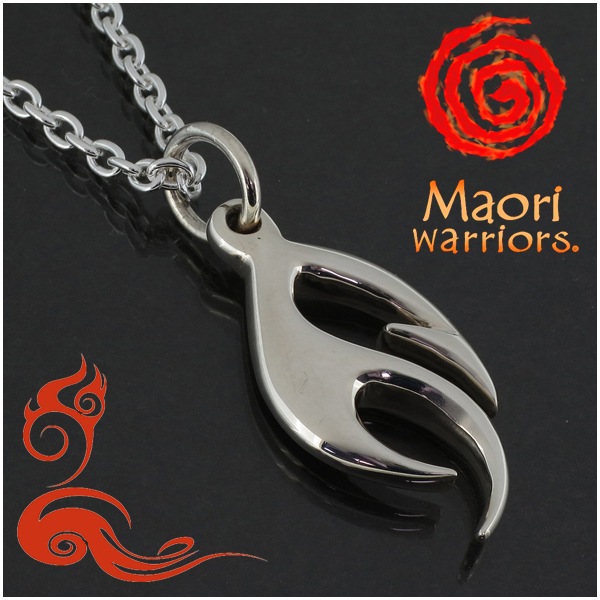 Maori warriors マオリウォリアーズ Fire 炎 シルバー ペンダント