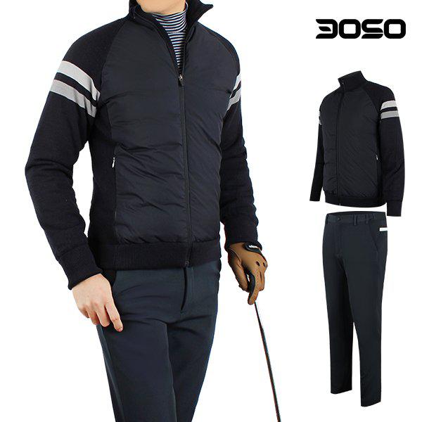 []ゴルフコーディ ゴルフウェア 男性 冬 ゴルフパンツ+ ゴルフパディング/KWFD