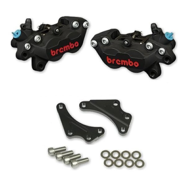 WORKS QUALITY brembo40ミリキャリパーサポート・キャリパーセット 左右/ブラック WQ26-13005BK 50,530円