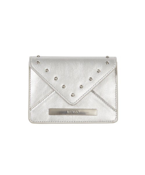 【ILLIGO】 Letter Fold Card Wallet Silver 財布 正規品