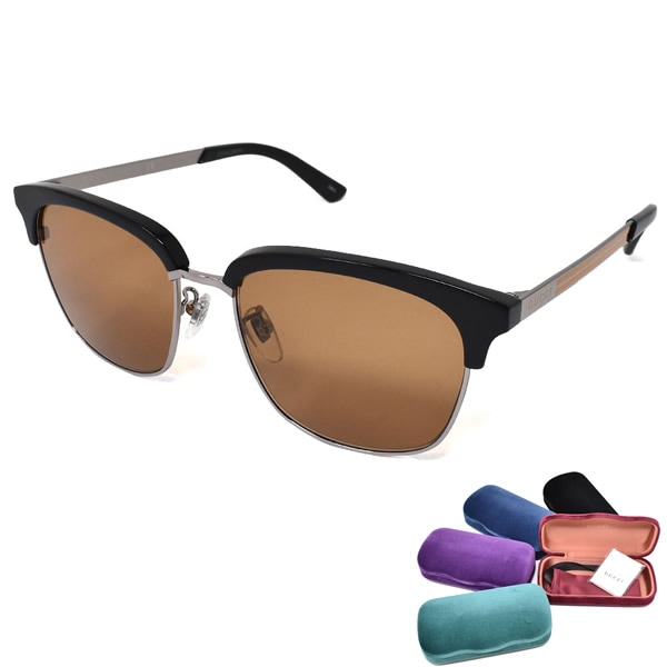 サングラス GG0697S-005 スマート メンズ レディース ユニセックス ブラック ブラウン