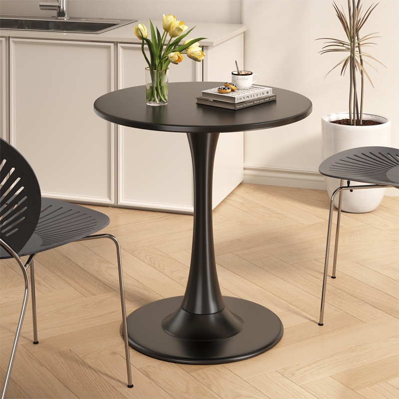 ラウンドテーブルネゴシエーションテーブルモダンなシンプルなチューリップダイニングテーブルミルクティーショップコーヒーテーブルレセプションレセプションとレセプション小さなラウンドテーブル