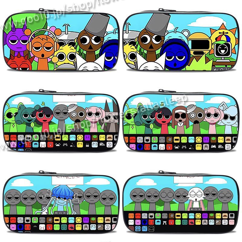 sprunki スプランキー筆箱ペンケースDギフト音ゲー小学生ゲーム男の子