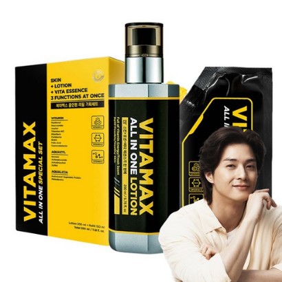 [ミフ] ビタマックス 男性用 オールインワンローション本品200ml+詰め替え150ml[韓国Big人気]