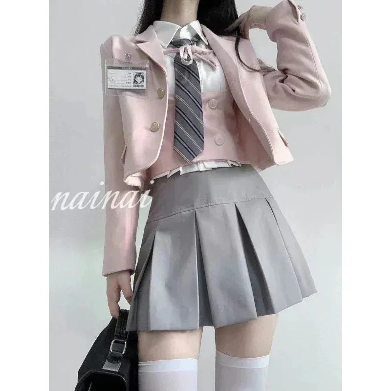 2025新入荷 JK制服セット レディース 春秋 冬 スーツジャケット+シャツ+ベスト+スカート