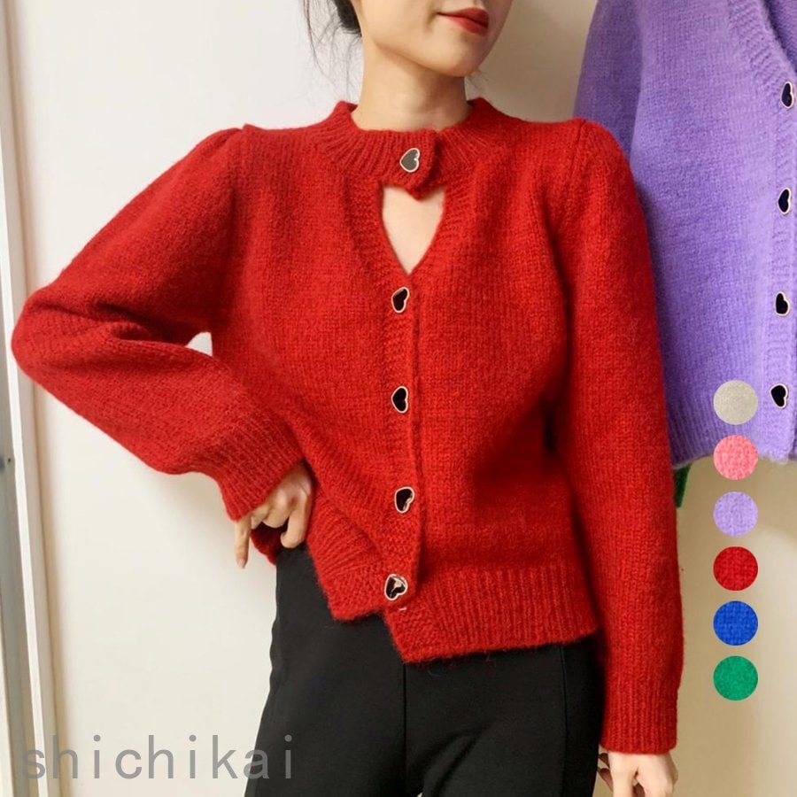 ニットトップス 韓国秋冬 レディース長袖 ホワイトデー