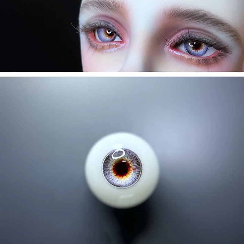 BJD ドール用レジンアイ 樹脂アイ 猫瞳/通常瞳 ブルーベリーチェリー 10mm/12mm/14mm/16mm/18mm SD/MSD/幼SD球体関節人形用アイ