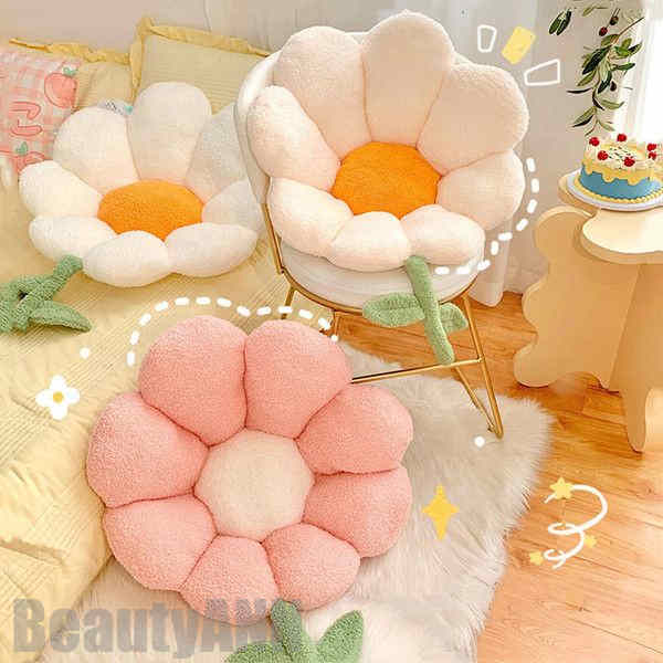 新生活 かわいい座布団 シートクッション 花ソファ シート はな クッション オフィスチェア クッション シート クッション り心地いい 低反発 可愛い 姿勢改善 痛み緩和 柔軟 快適 洗える 猫爪ま
