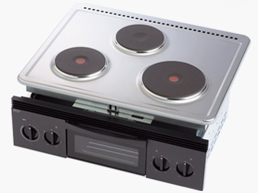 調理器具 サンカコウギョウ SPH-223GS ビルトインプレートヒーター 3口 単相200V 3プレートタイプ ロースター搭載 シルバー