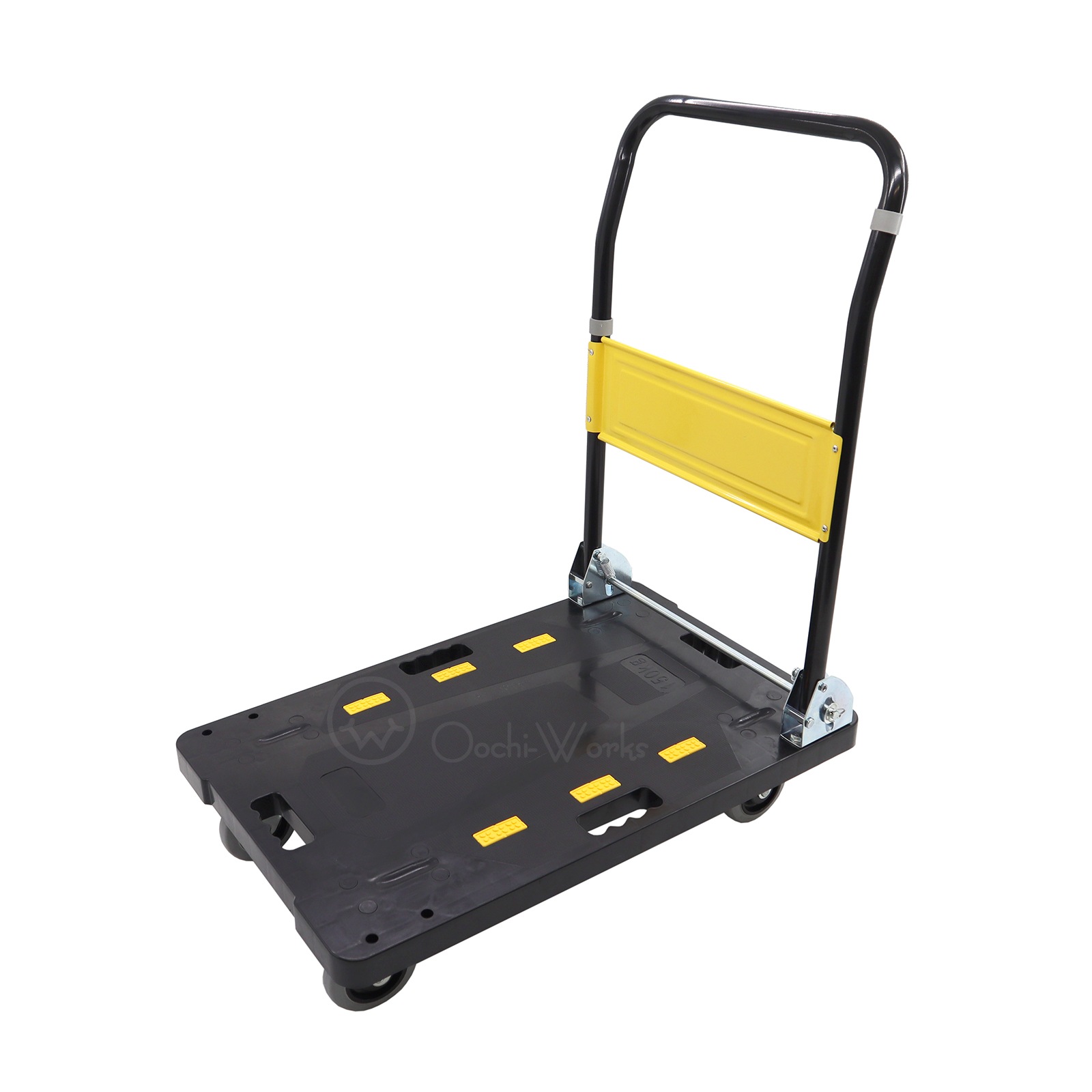静音プラスチック台車 小 700×450×830ｍｍ 150kg 折りたたみ 台車 運搬車 手押し台車