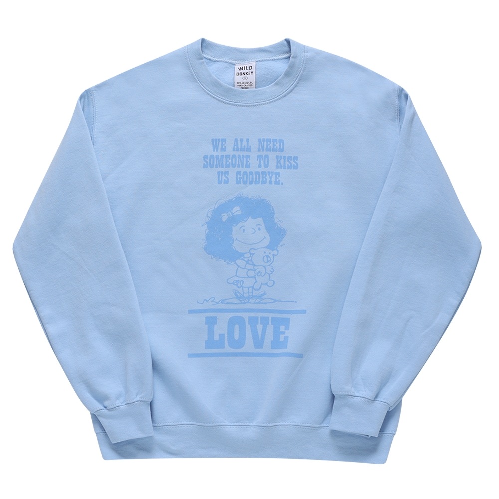 ワイルドドンキー 男女兼用 トレーナー FG-LOVE LIGHT BLUE