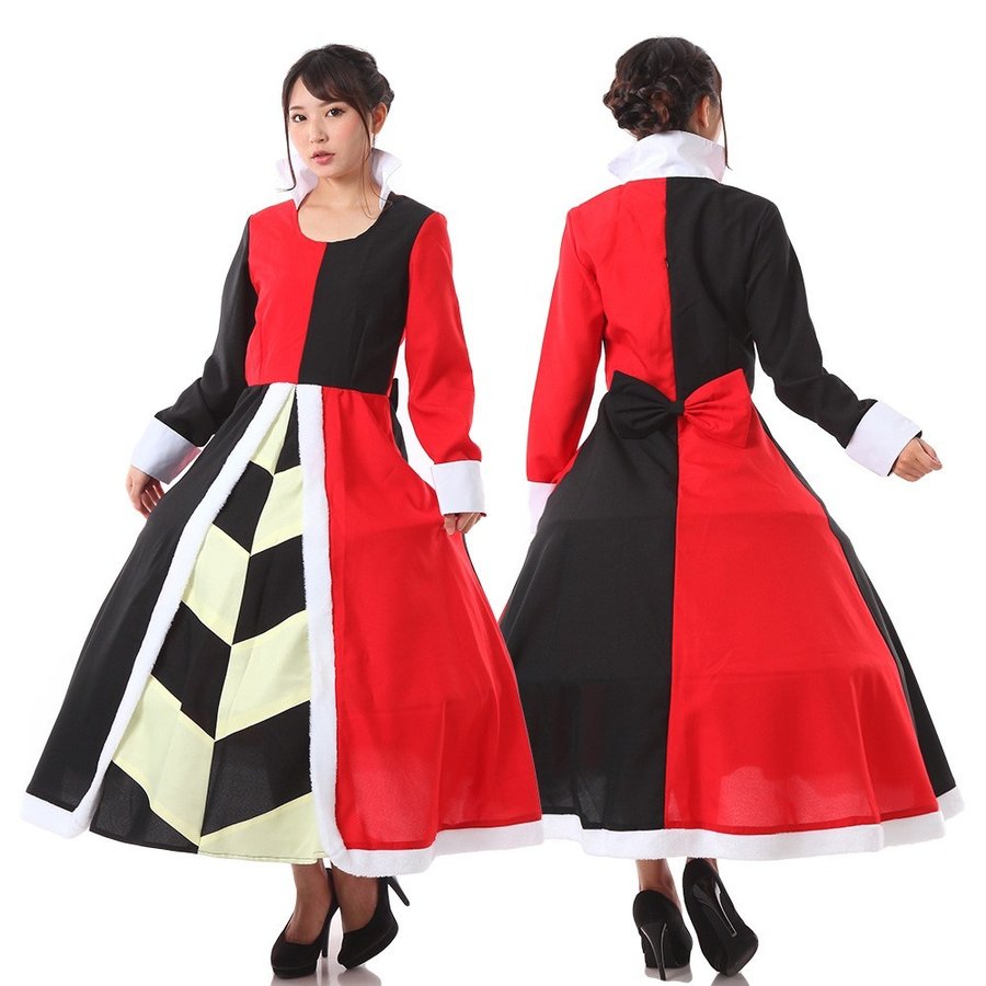 ハートの女王 コスプレ ドレス 衣装 仮装 アリス 女王 コスチューム コス