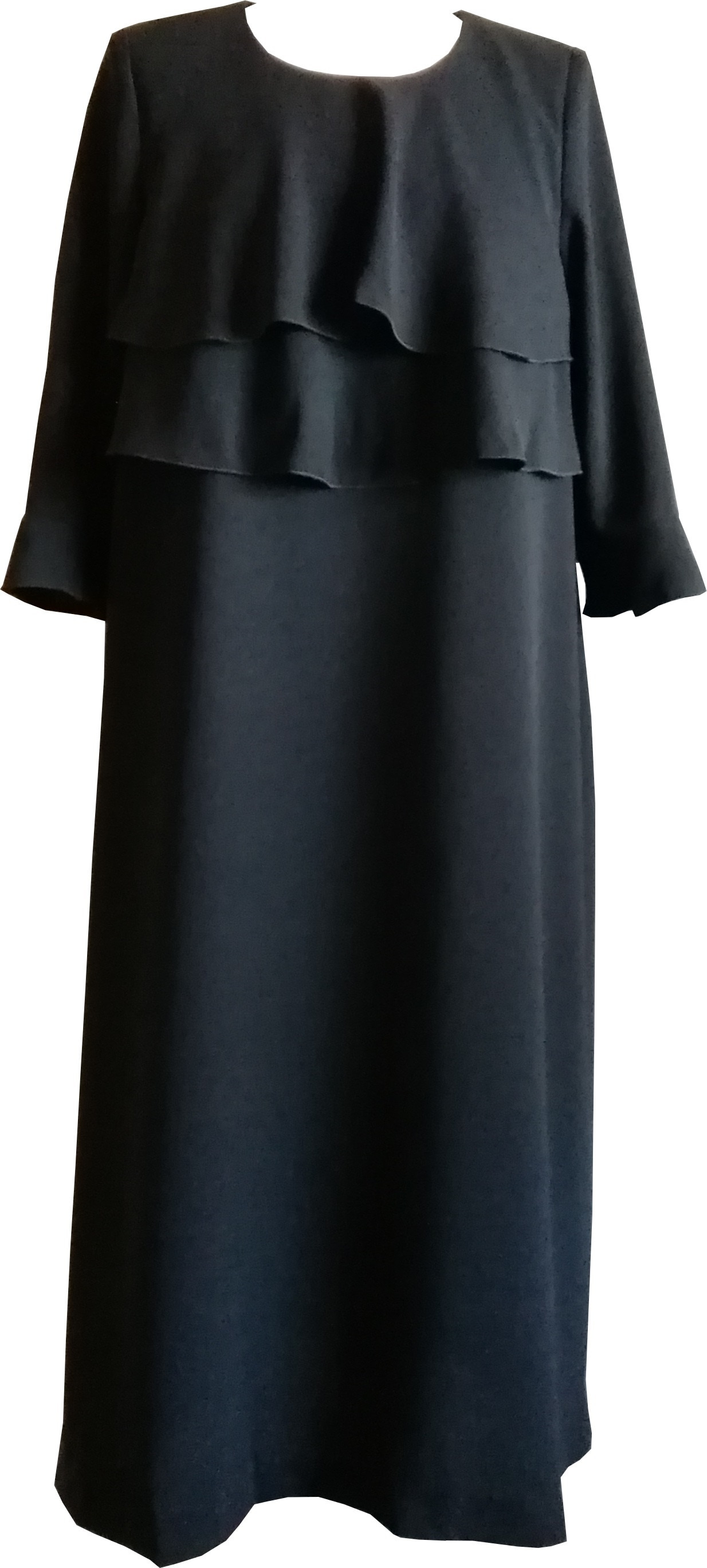 喪服 レディース ロング丈 楽ちん 日本製 ワンピース 礼服 ブラックフォーマル 123801-4