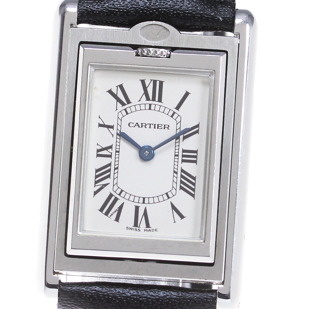 訳あり カルティエ CARTIER W10X1258 タンクバスキュラント クォーツ メンズ _863738【中古】