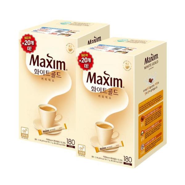 東西食品 東西マキシム ホワイトゴールド コーヒーミックス 180T x 2個 (360T)