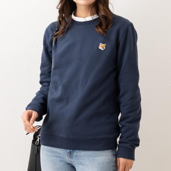 スウェット フォックスヘッド パッチ ネイビー レディース LW00302 KM0001 P476
