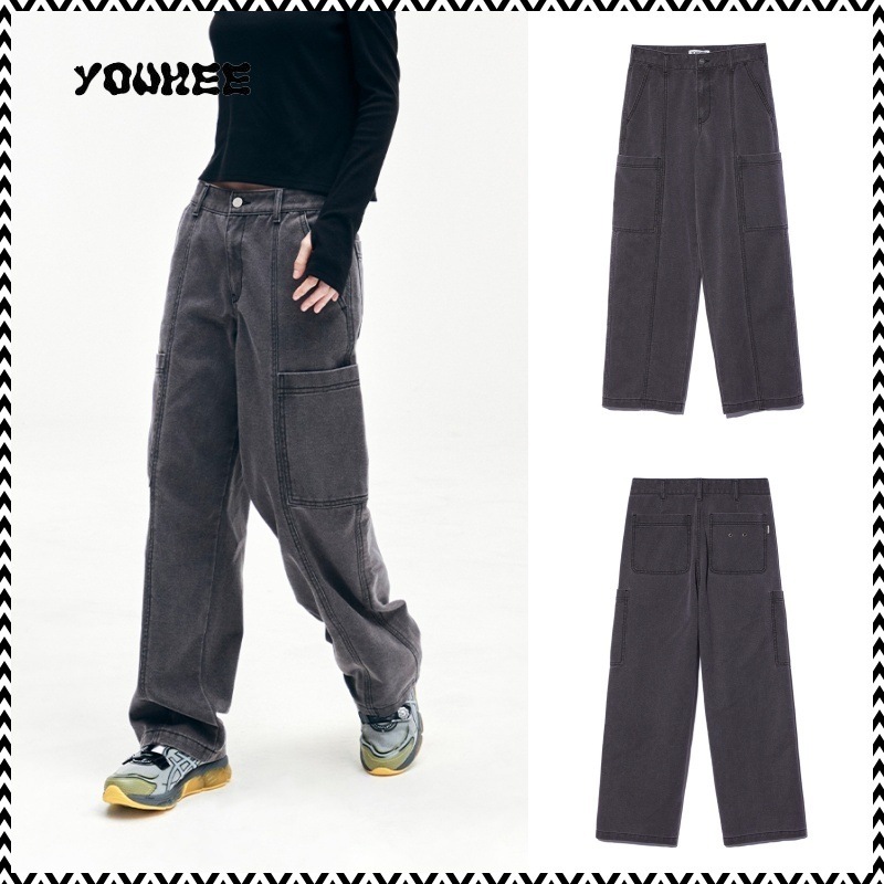 YOUHEE WASHED DENIM PANTS