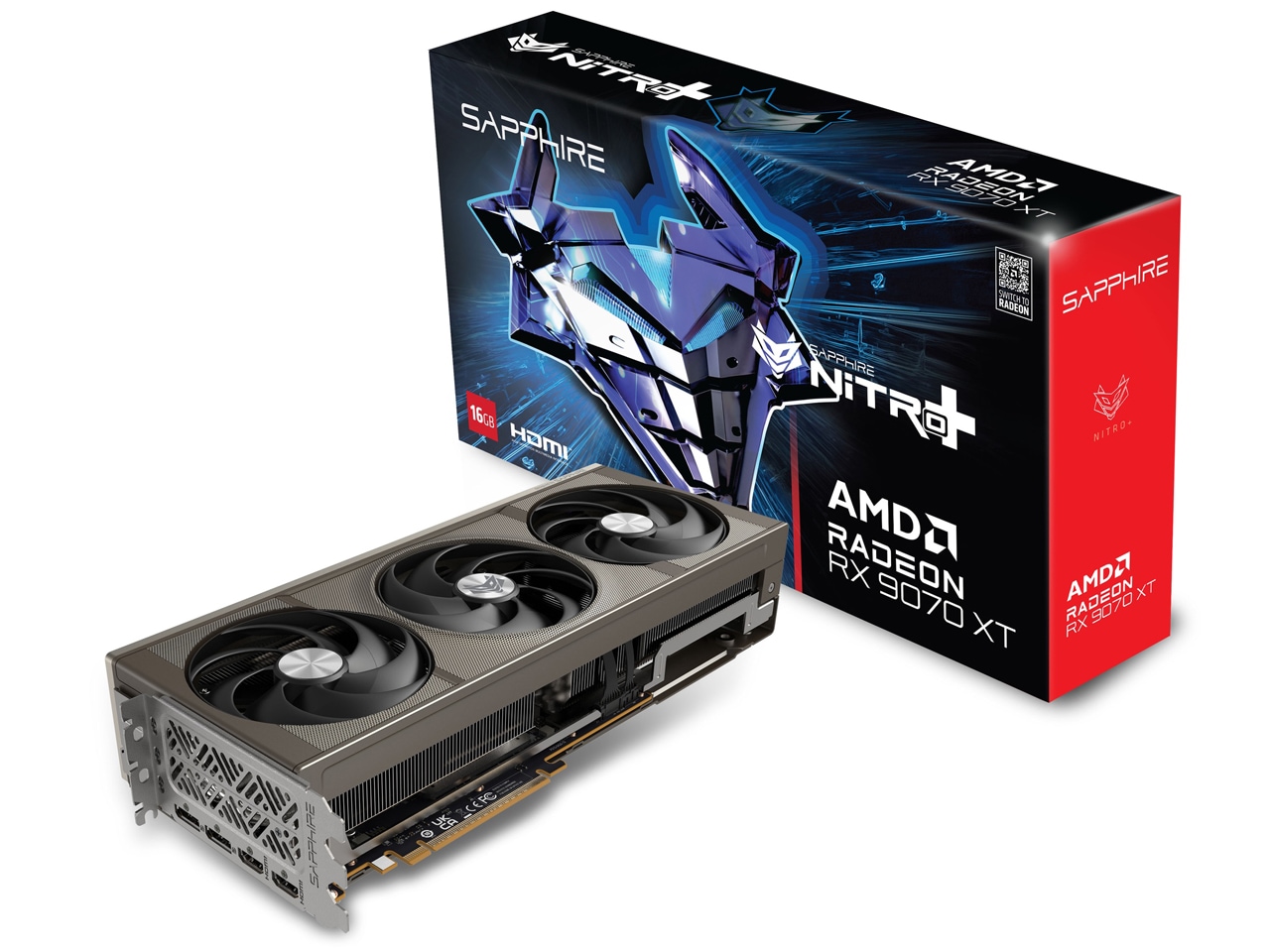 NITRO+ Radeon RX 9070 XT GAMING OC 16GB GDDR6 [PCIExp 16GB]　即納可能　カード決済OK 76,340円