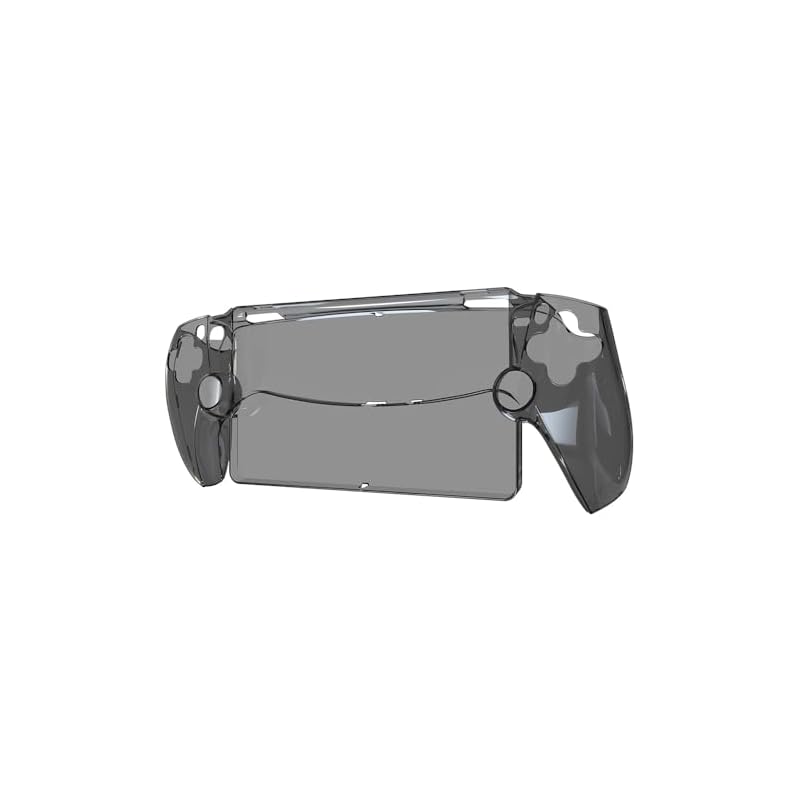 JOYSOG コントローラースキン Playstation Portal リモートプレイヤー用 ハンドヘルドゲームコンソール 滑り止め保護カバーケース (透明ブラック)