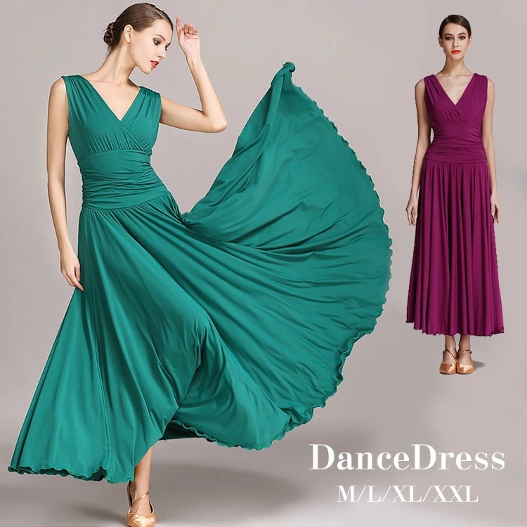 社交ダンス衣装 モダンドレス ラテンドレス スタンダードドレス ワルツダンス 紗 ロングワンピース マキシ丈 ラテン衣装 社交ダンスドレス 大きい裾 豪華なドレス ダンス衣装 ダンスウエア ダンス発表 5,345円