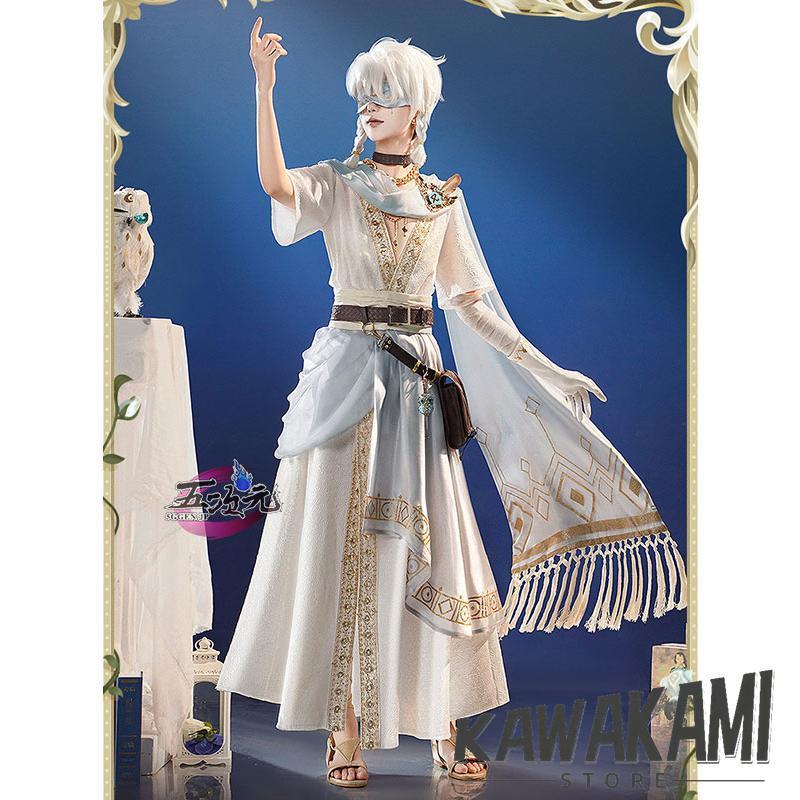 三分妄想　第五人格　IdentityV　コスプレ　占い師　ホワイト　衣装　 ウィッグ　靴　追加可