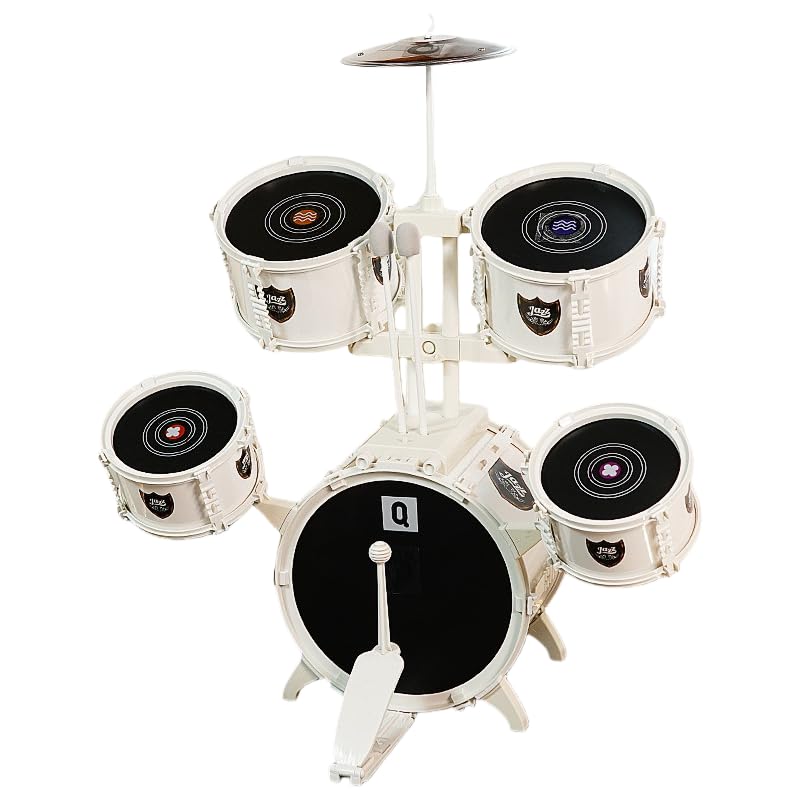 Zekono子供用ドラムキッズドラムセットスターターおもちゃ キッズドラムセット 幼児ジャズドラムスタータードラムセット ロック楽器 おもちゃ 多機能 子供用 キッズドラム おもちゃ 音楽玩具 3-6