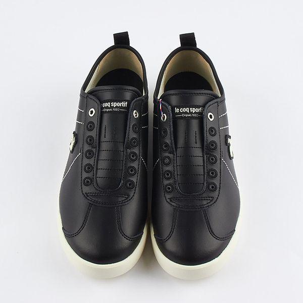 共用ポポラ スリッポン レザー スニーカー ブラック QP323LSN81_P407295899