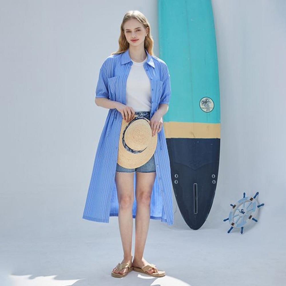 [プラスチックアイランド] ストライプカラードレスPP2WO565