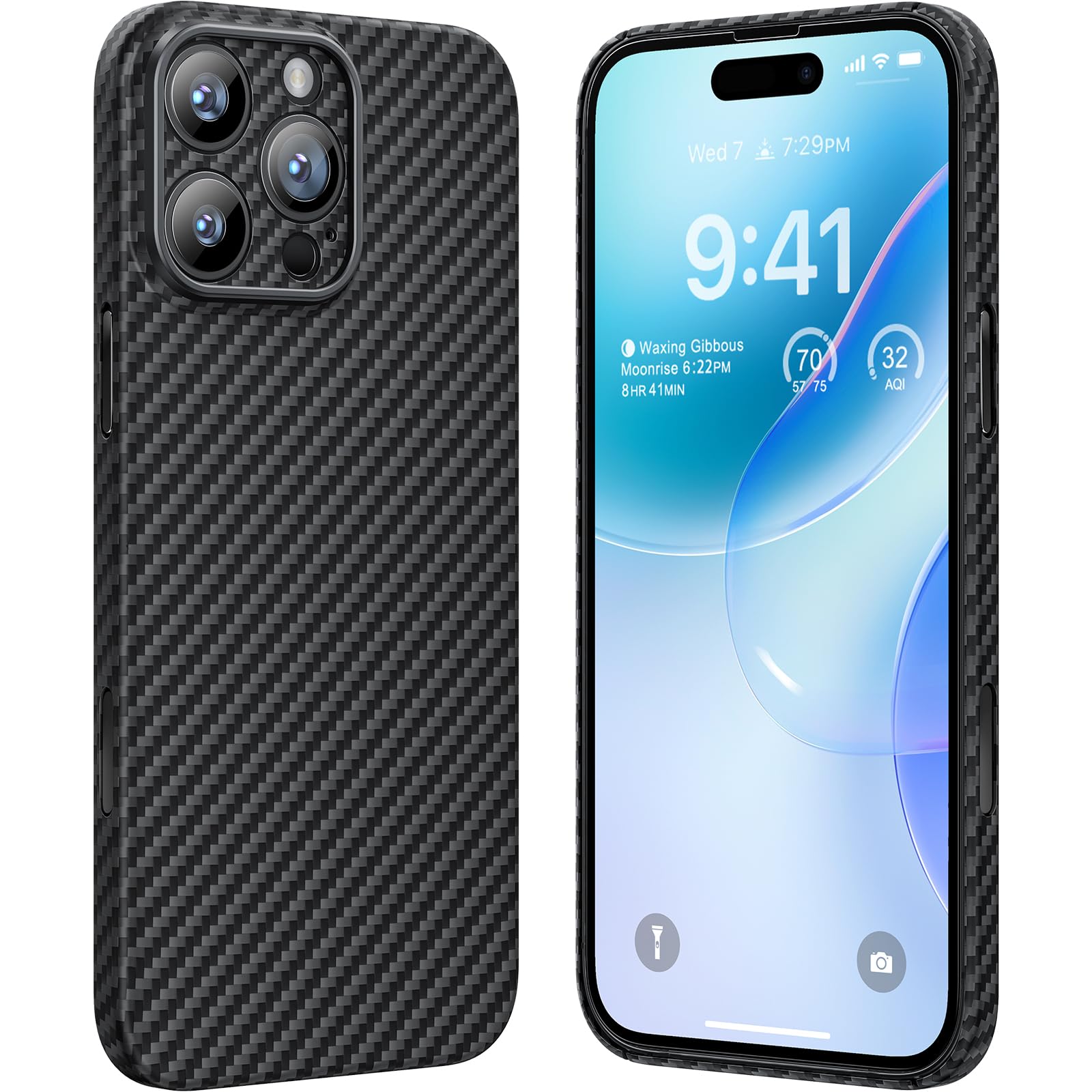 iPhone 16 Pro Max対応アラミド繊維ケース memumi 0.5mm極薄 耐衝撃 全面保護カバー ワイヤレス充電対応 ミニマリスト