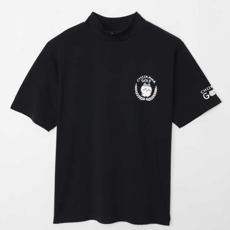 ちいかわGOLF　男女兼用 ちいかわゴルフ モックネックTシャツ ハチワレエンブレム [ユニセックス /Sサイズ] ブラック 【返品交換不可】　2409-CKG039BK02